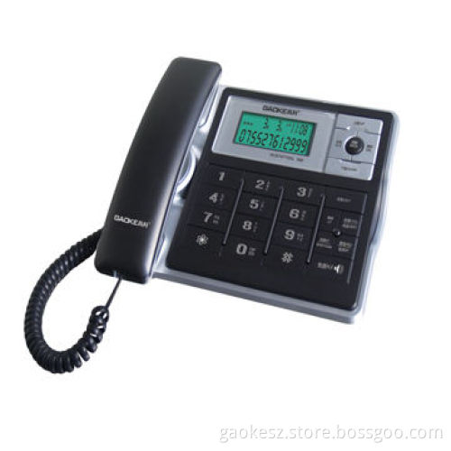 FSK and DTMF Dual Future Caller ID Phone with Blue Backlight and Alarm Function